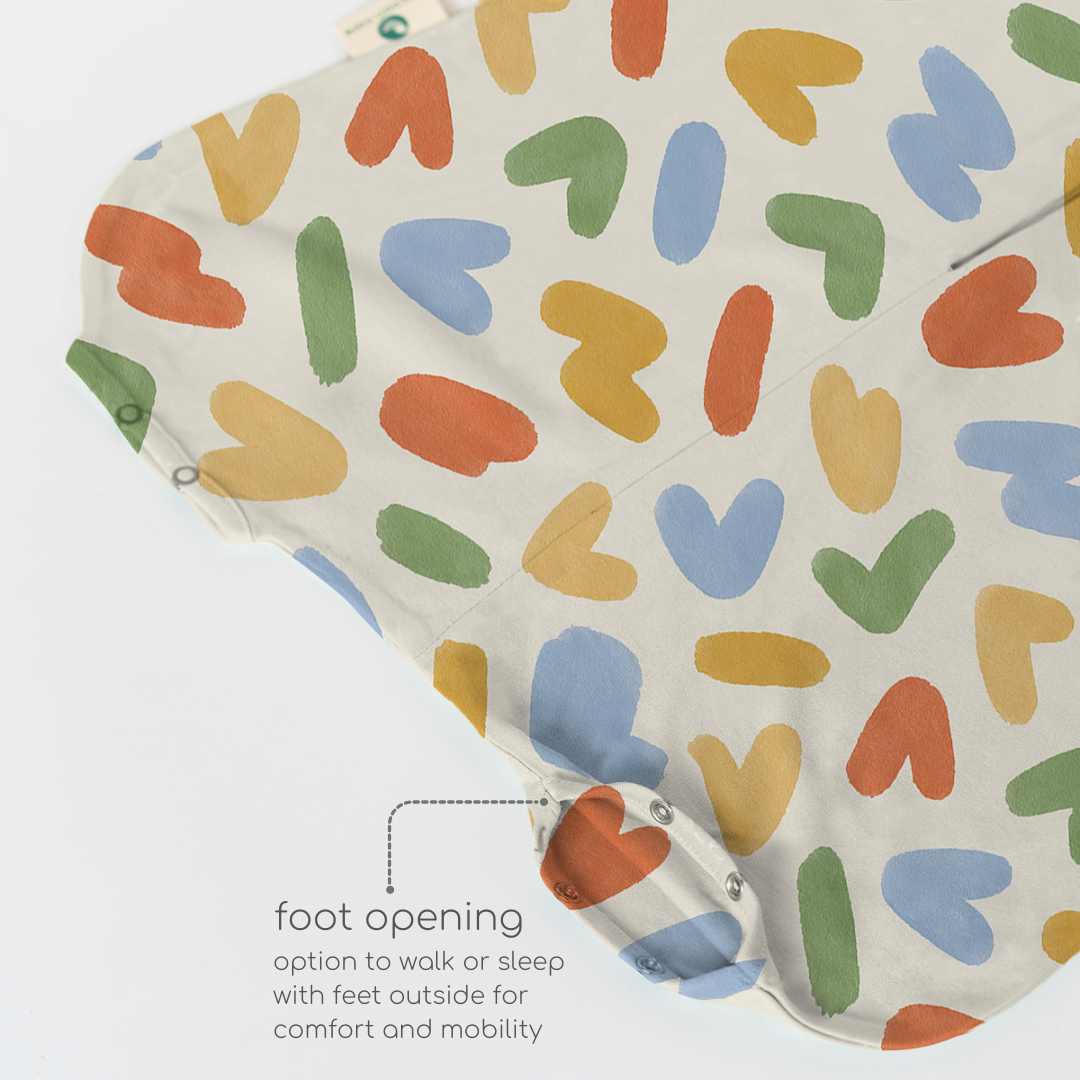 bamboo sleeping bag with foot opening - prints
