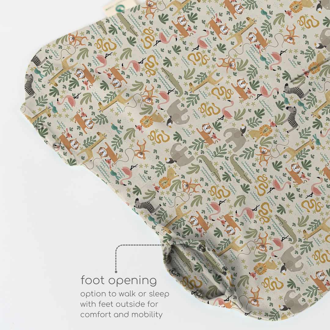 bamboo sleeping bag with foot opening - prints