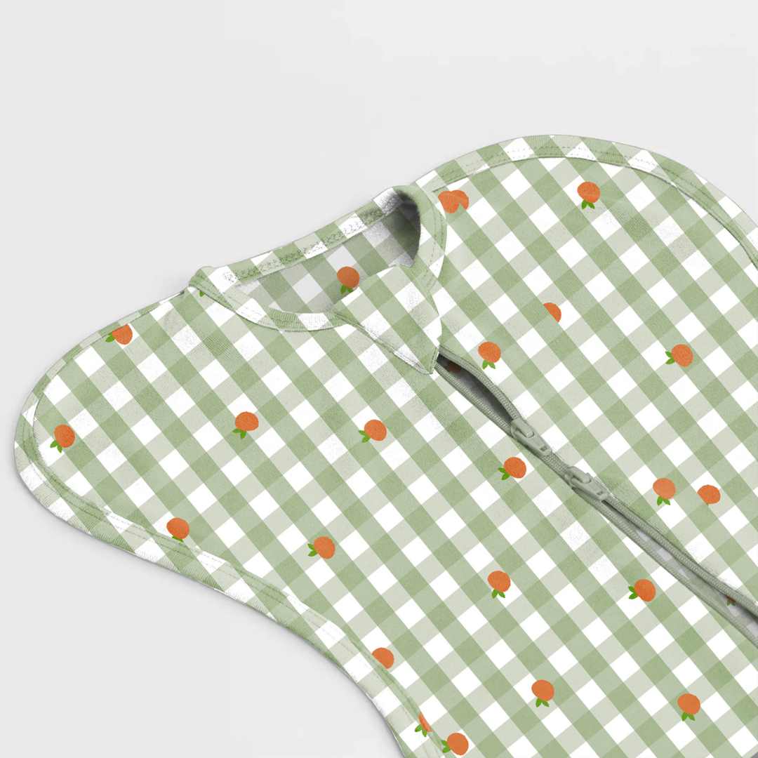 bamboo arms up swaddle pod for baby - prints