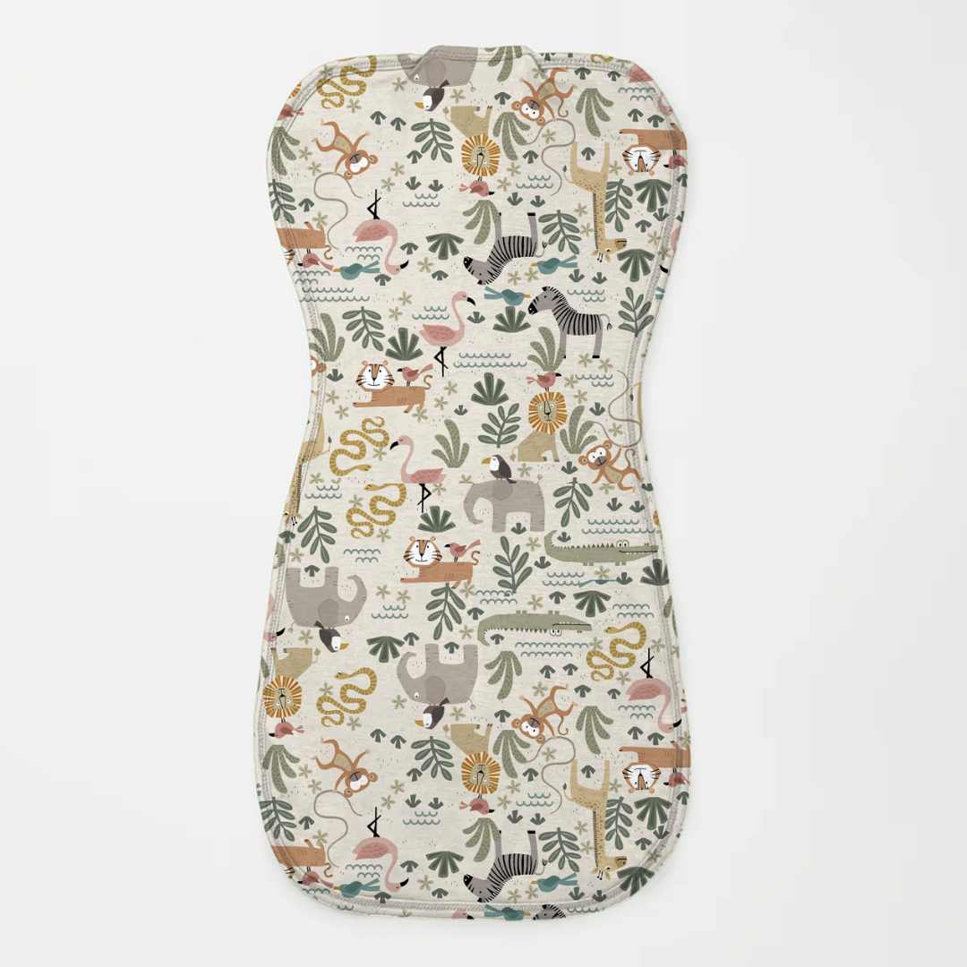 bamboo arms up swaddle pod for baby - prints
