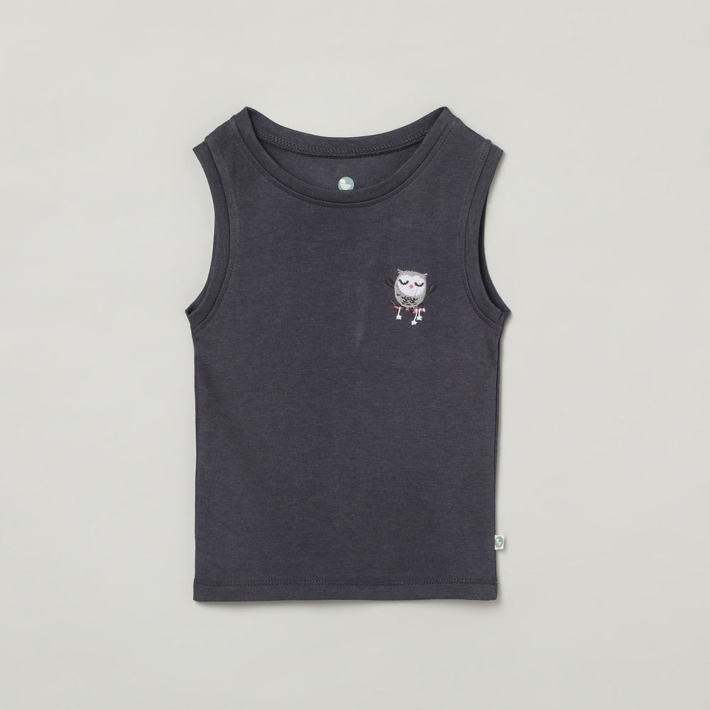 Printed & Plain Bamboo Sleeveless Vest