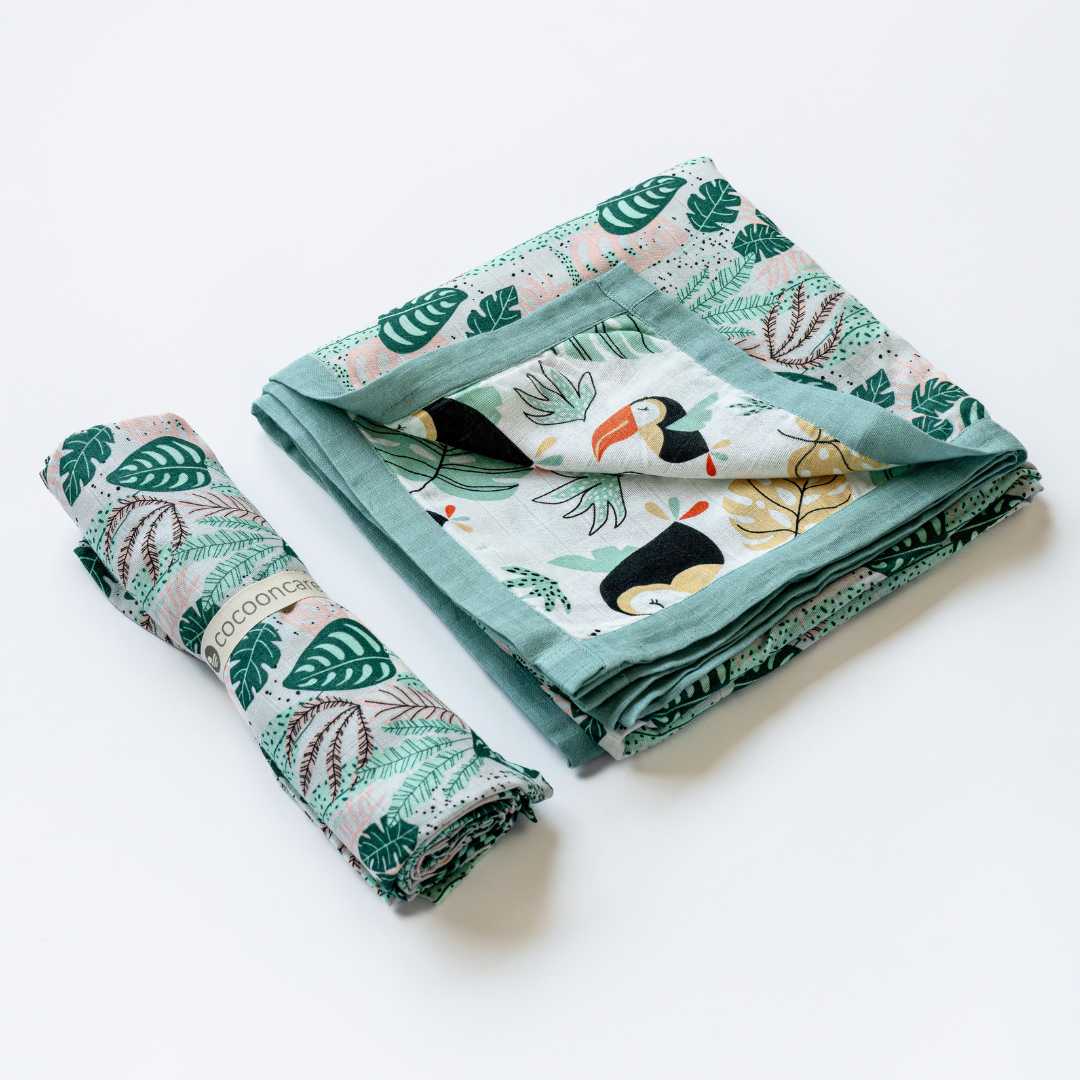 bamboo blanket & swaddle set