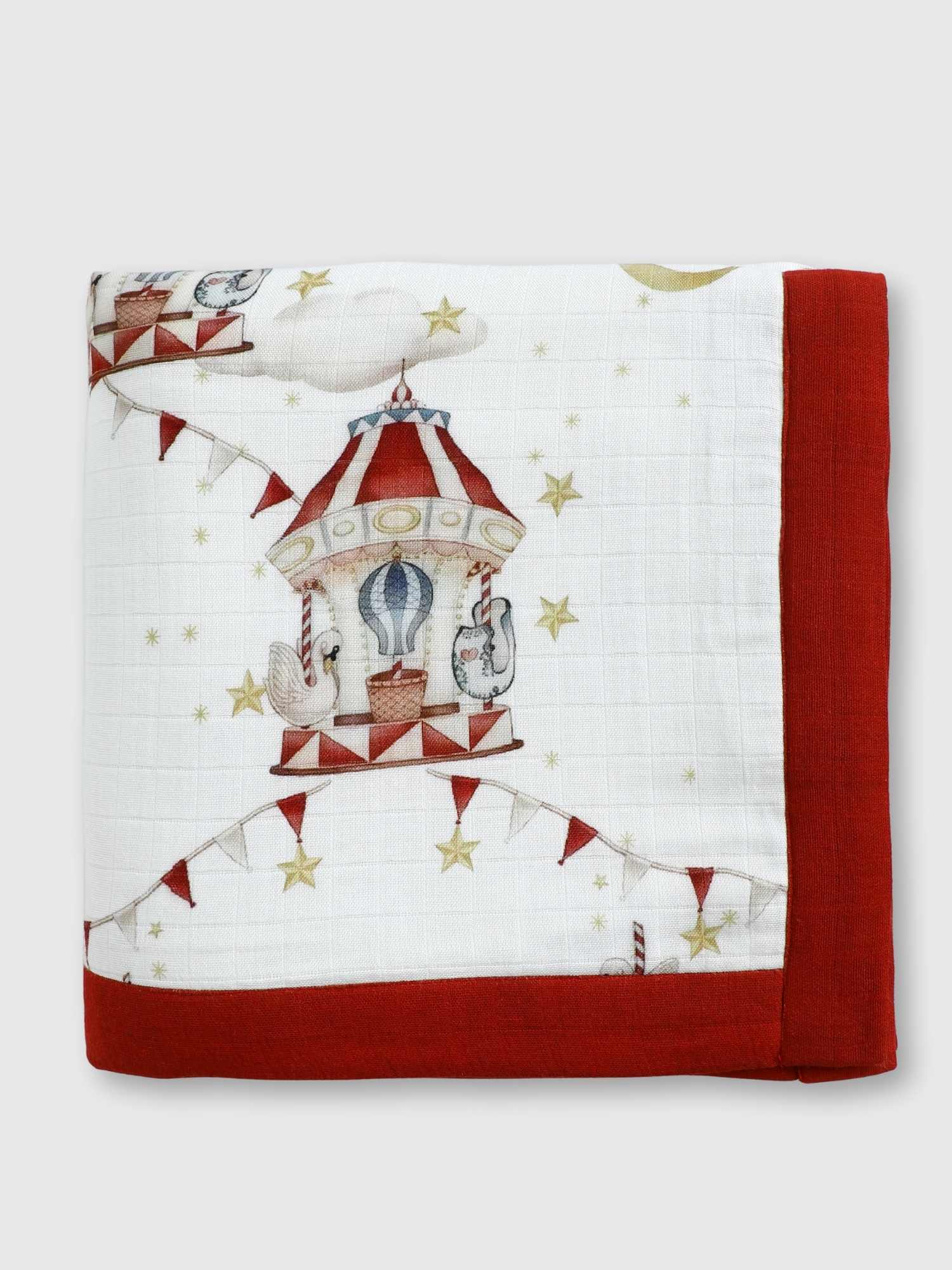 bamboo muslin baby blanket - christmas collection
