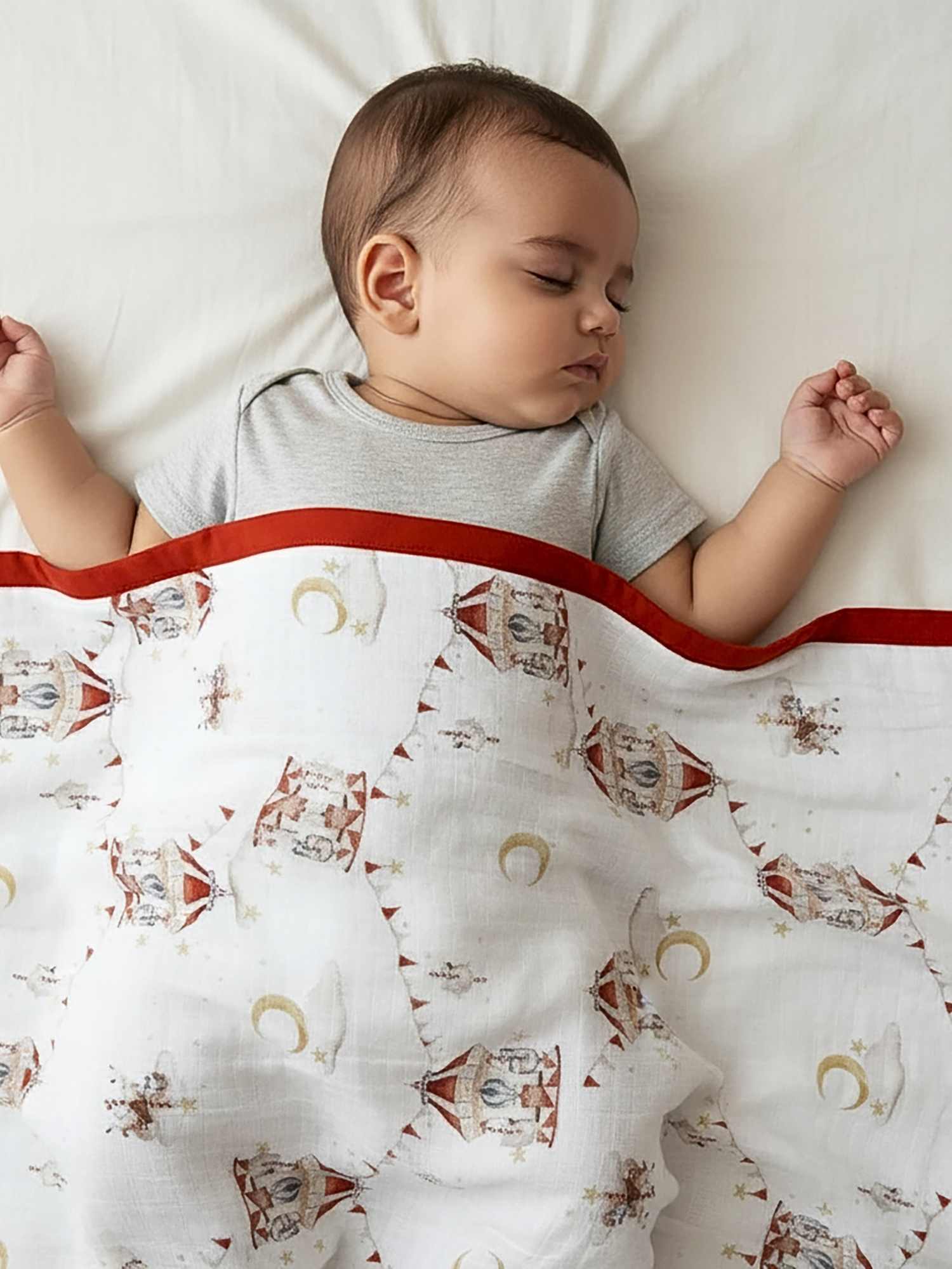 bamboo muslin baby blanket - christmas collection