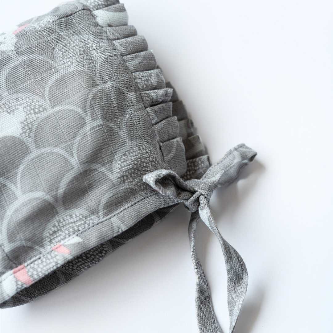 newborn bamboo muslin bonnet cap