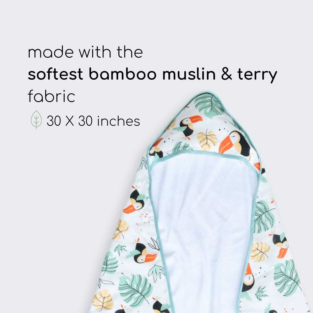 bamboo blanket & hooded towel set