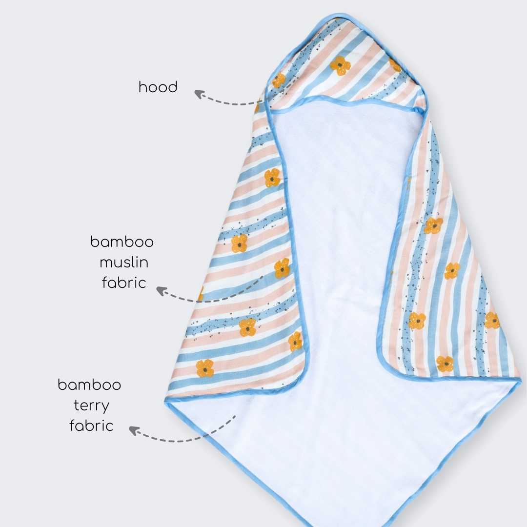 bamboo blanket & hooded towel set