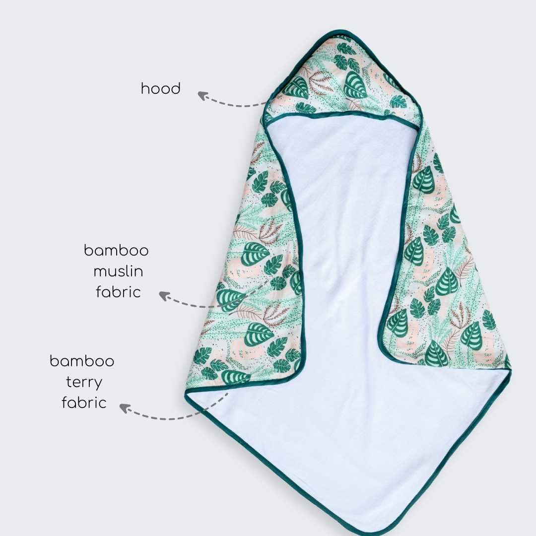 bamboo blanket & hooded towel set