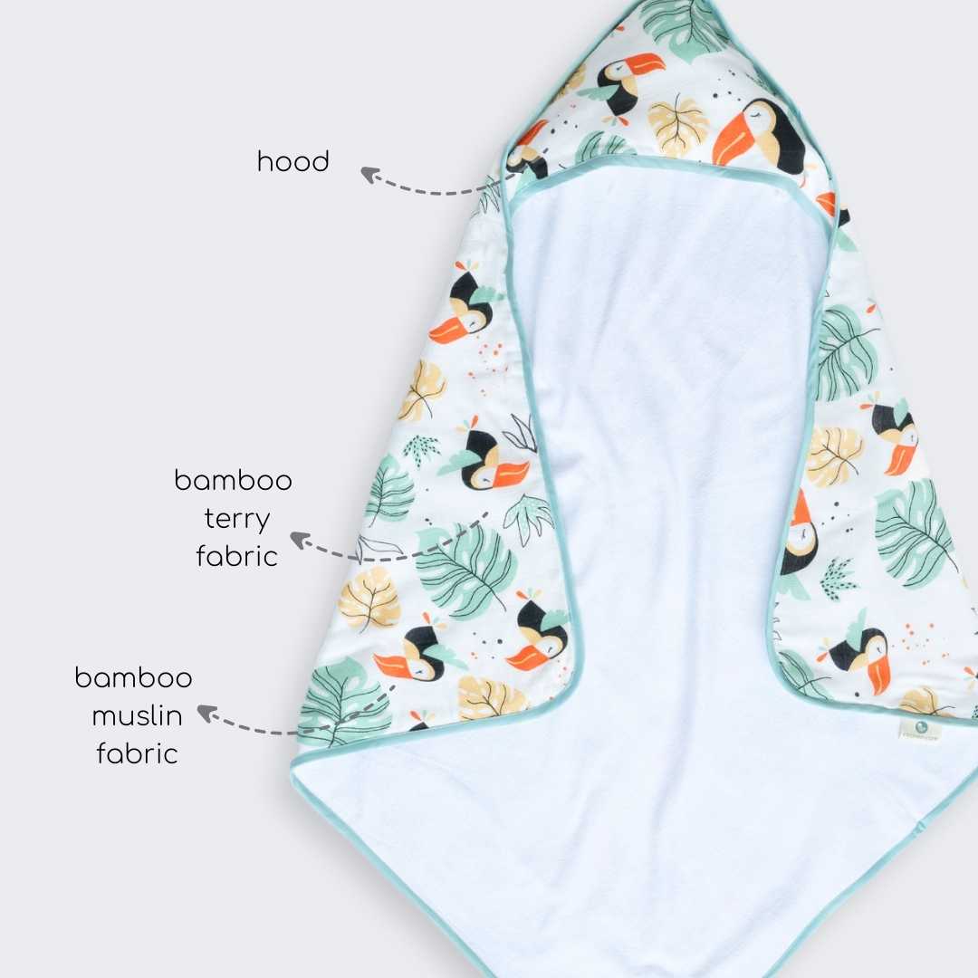 bamboo blanket & hooded towel set