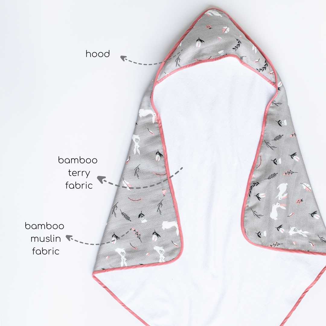 bamboo blanket & hooded towel set