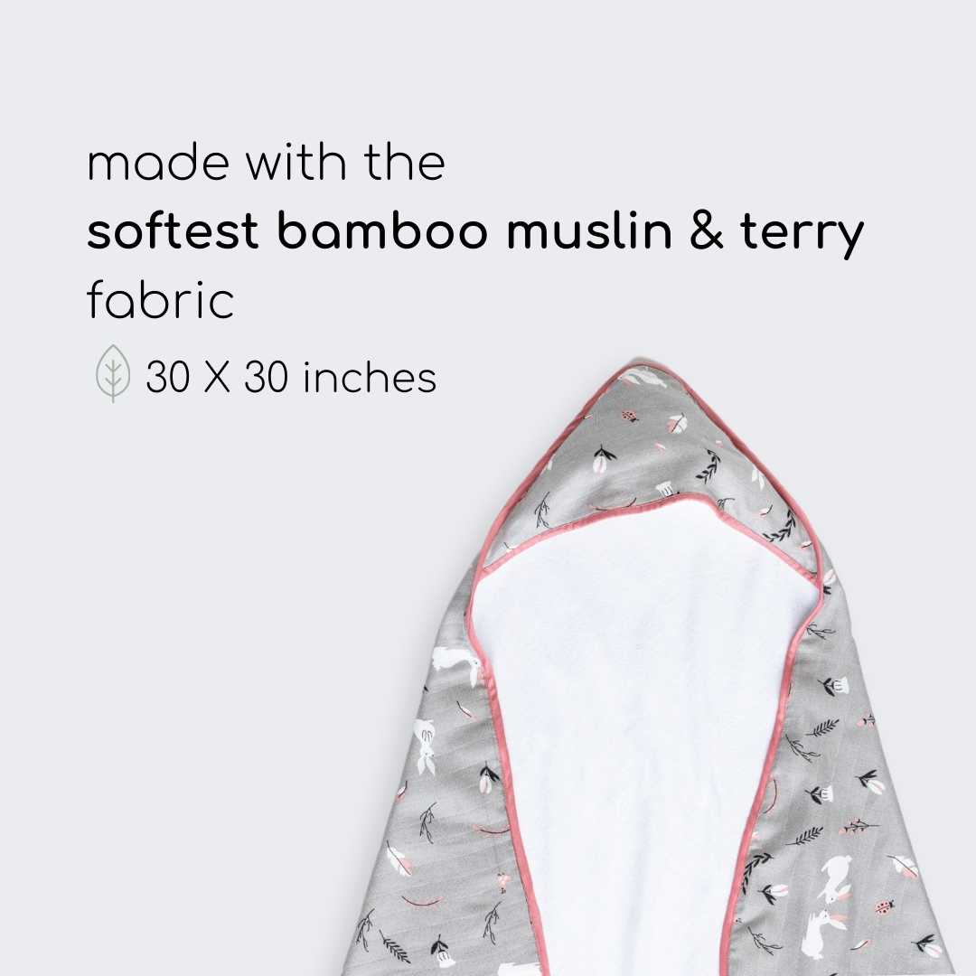 bamboo blanket & hooded towel set