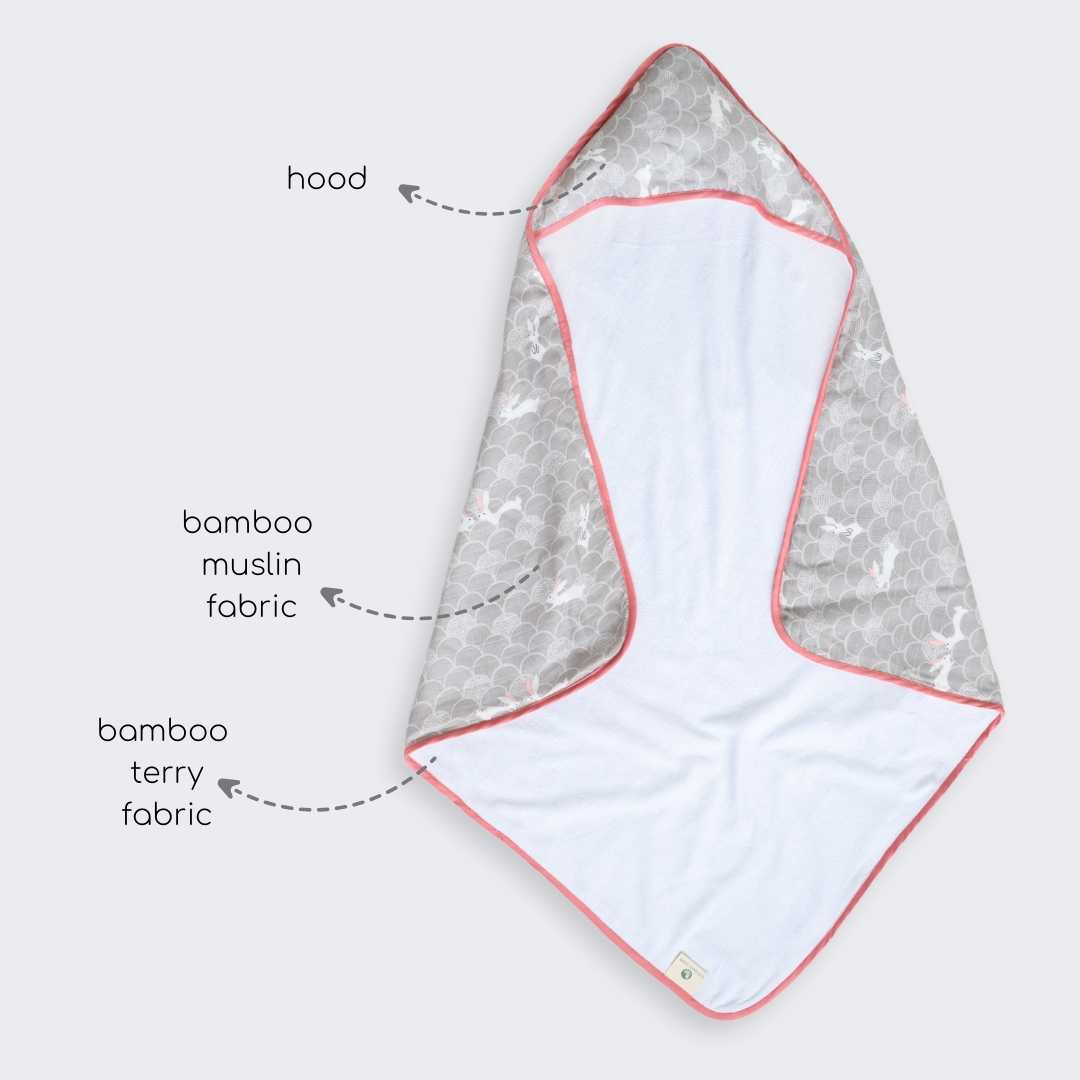 bamboo blanket & hooded towel set