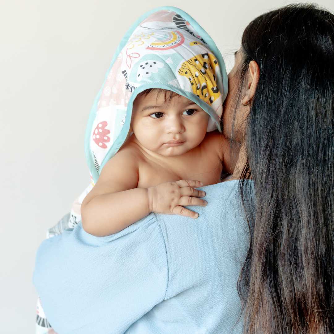 bamboo blanket & hooded towel set