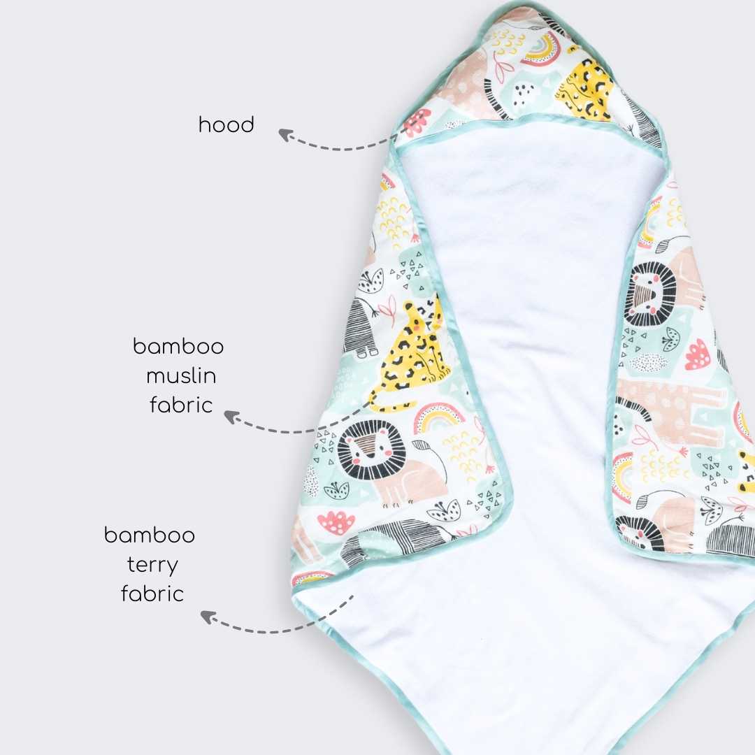 bamboo blanket & hooded towel set