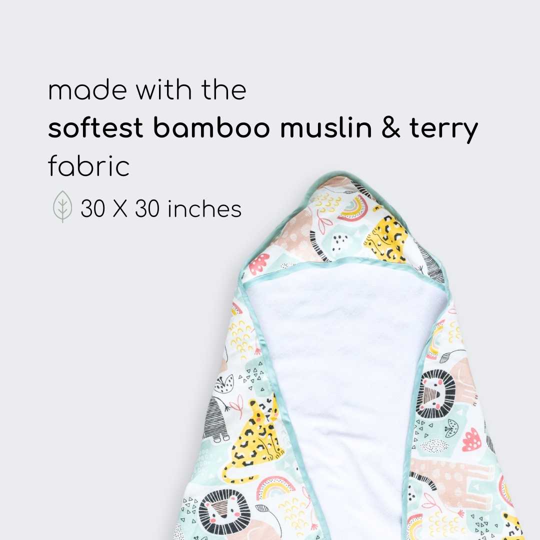 bamboo blanket & hooded towel set