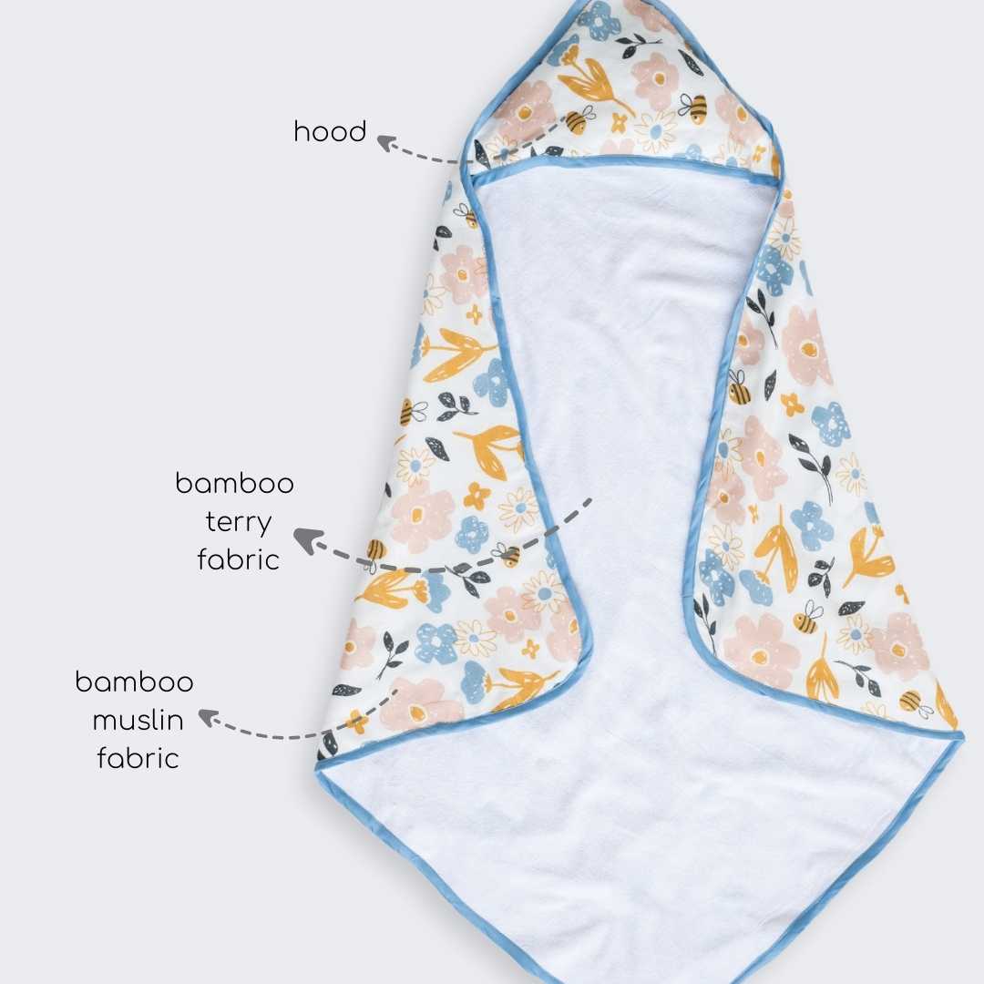 bamboo blanket & hooded towel set