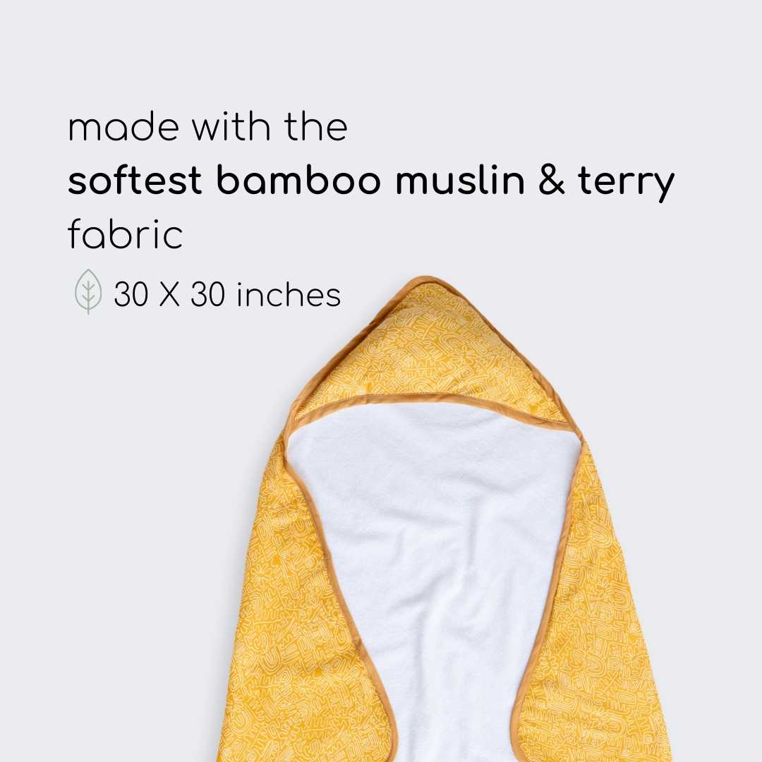 bamboo blanket & hooded towel set