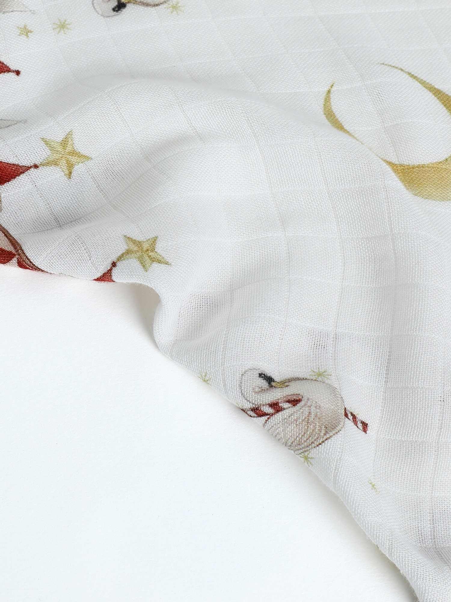 bamboo muslin wash cloth - christmas collection