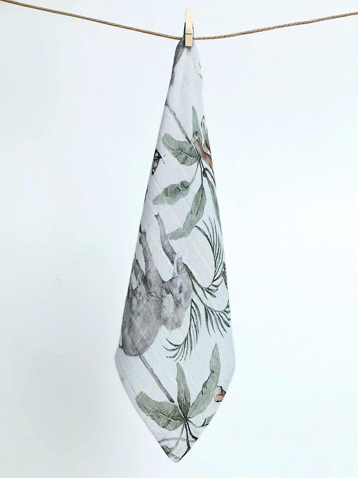 bamboo muslin wash cloth - enchanted garden