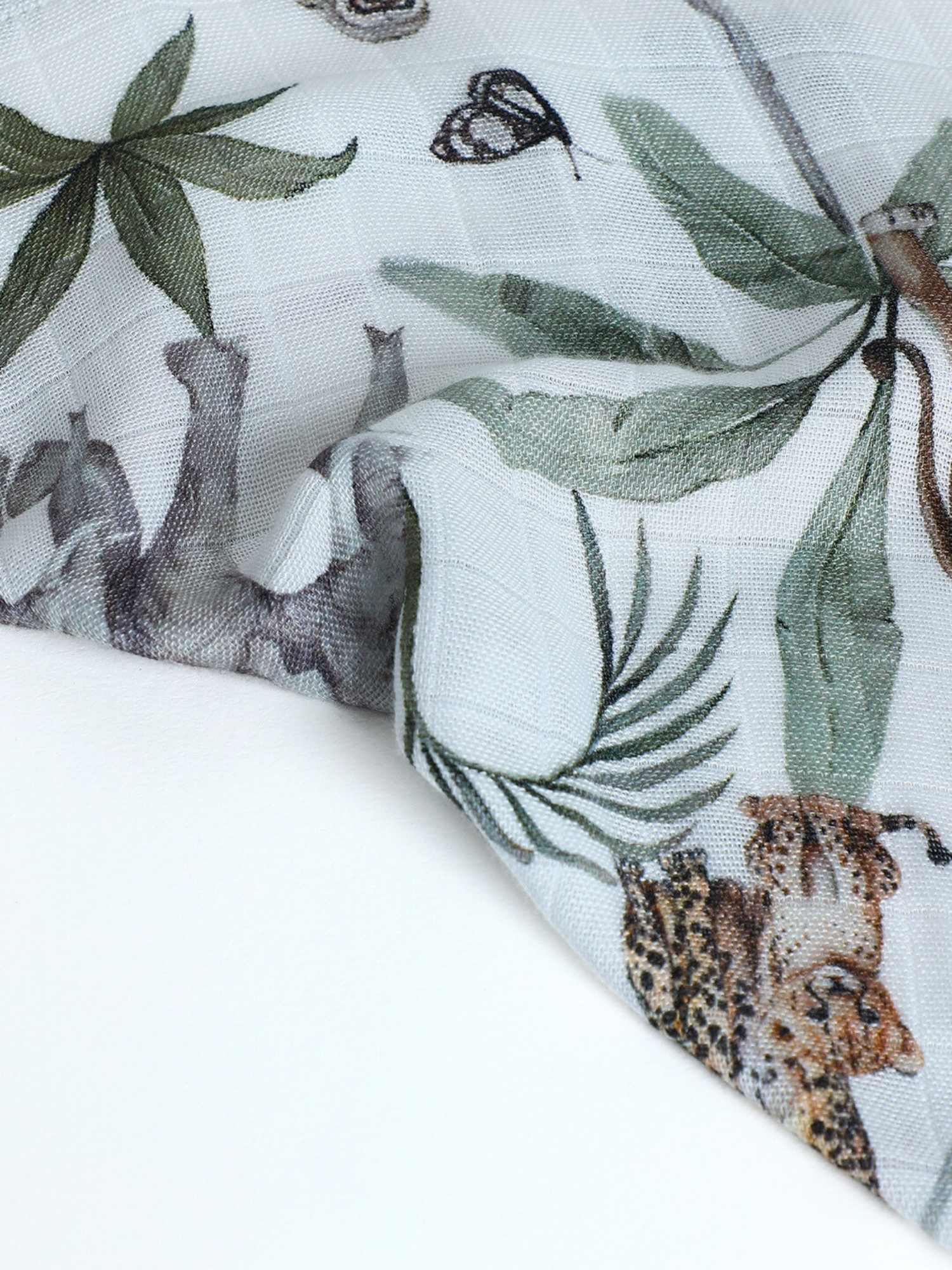 bamboo muslin wash cloth - enchanted garden