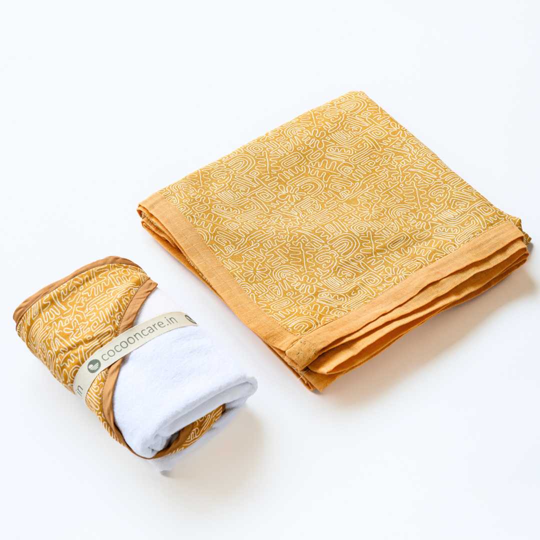 bamboo blanket & hooded towel set