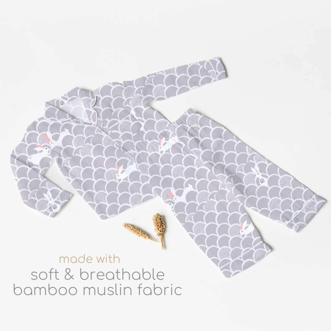 bamboo muslin nightsuit set