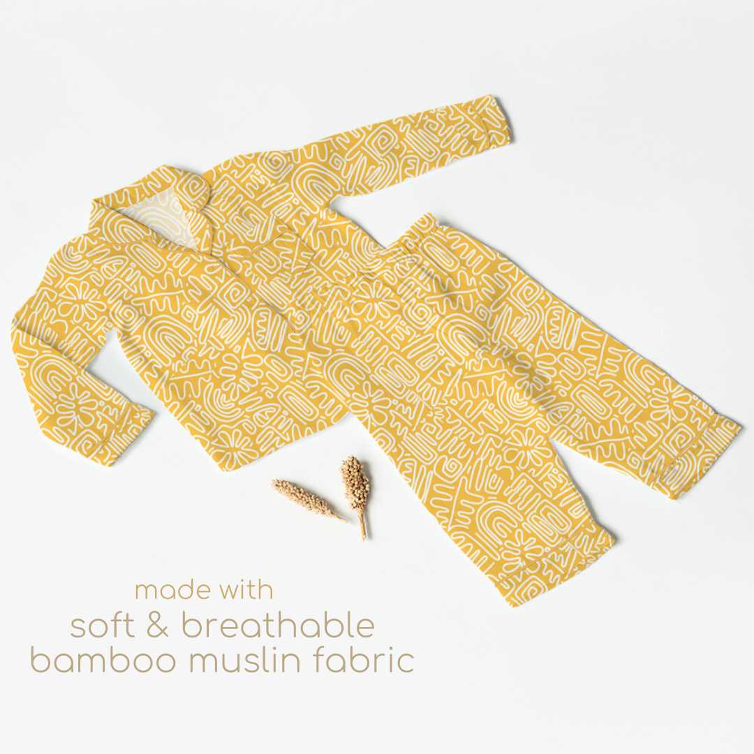 bamboo muslin nightsuit set