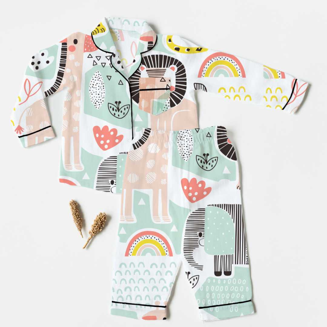 bamboo muslin nightsuit set