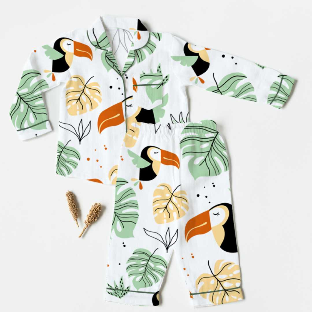 bamboo muslin nightsuit set