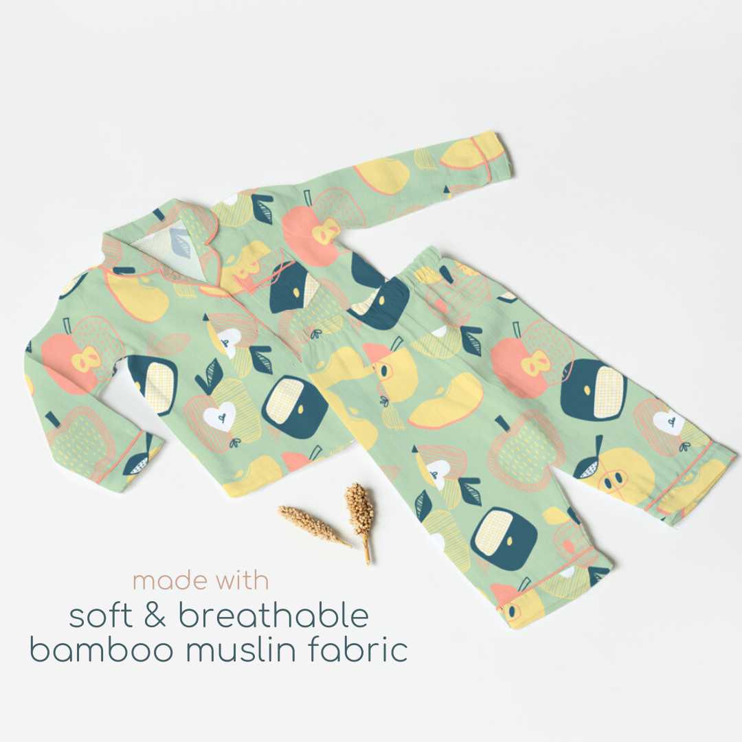 bamboo muslin nightsuit set