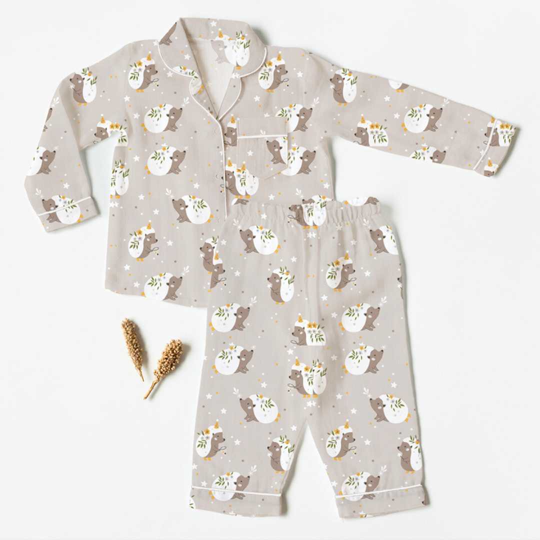 bamboo muslin nightsuit set