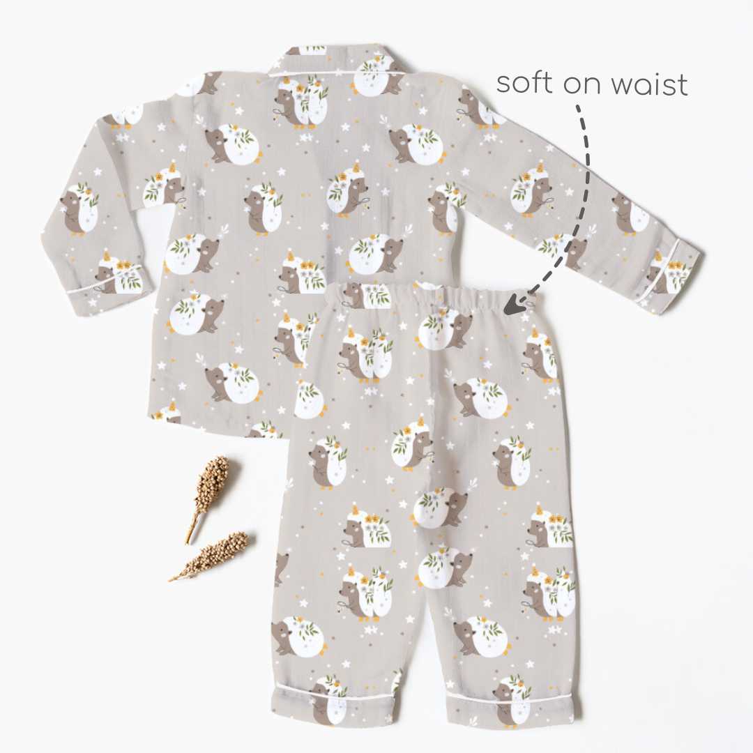 bamboo muslin nightsuit set