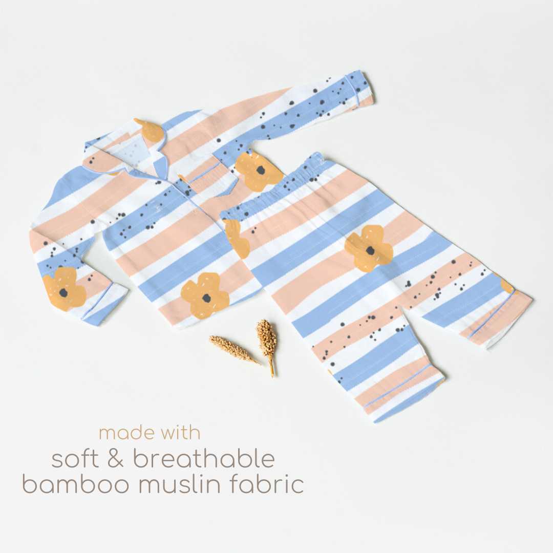 bamboo muslin nightsuit set