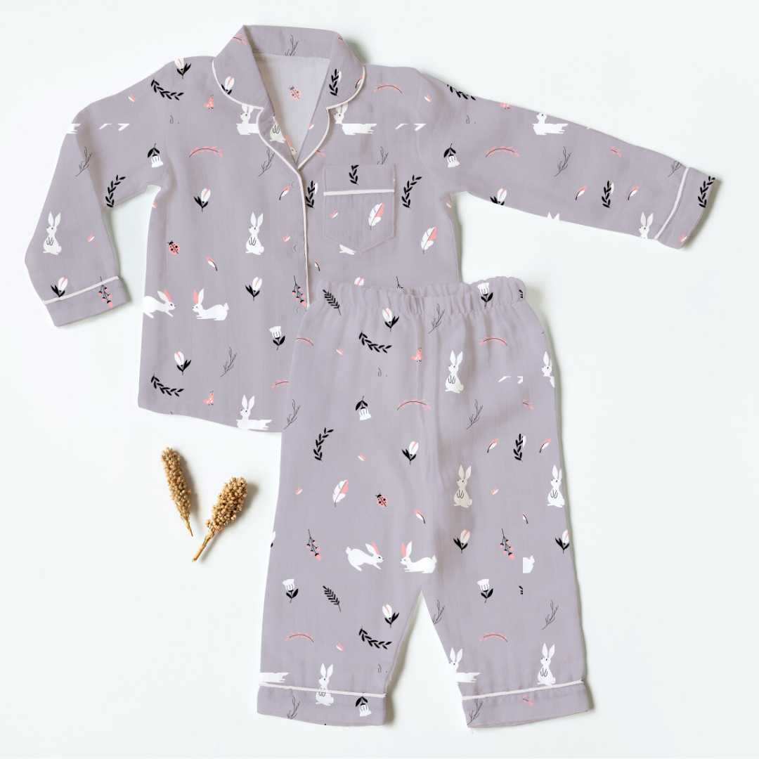 bamboo muslin nightsuit set