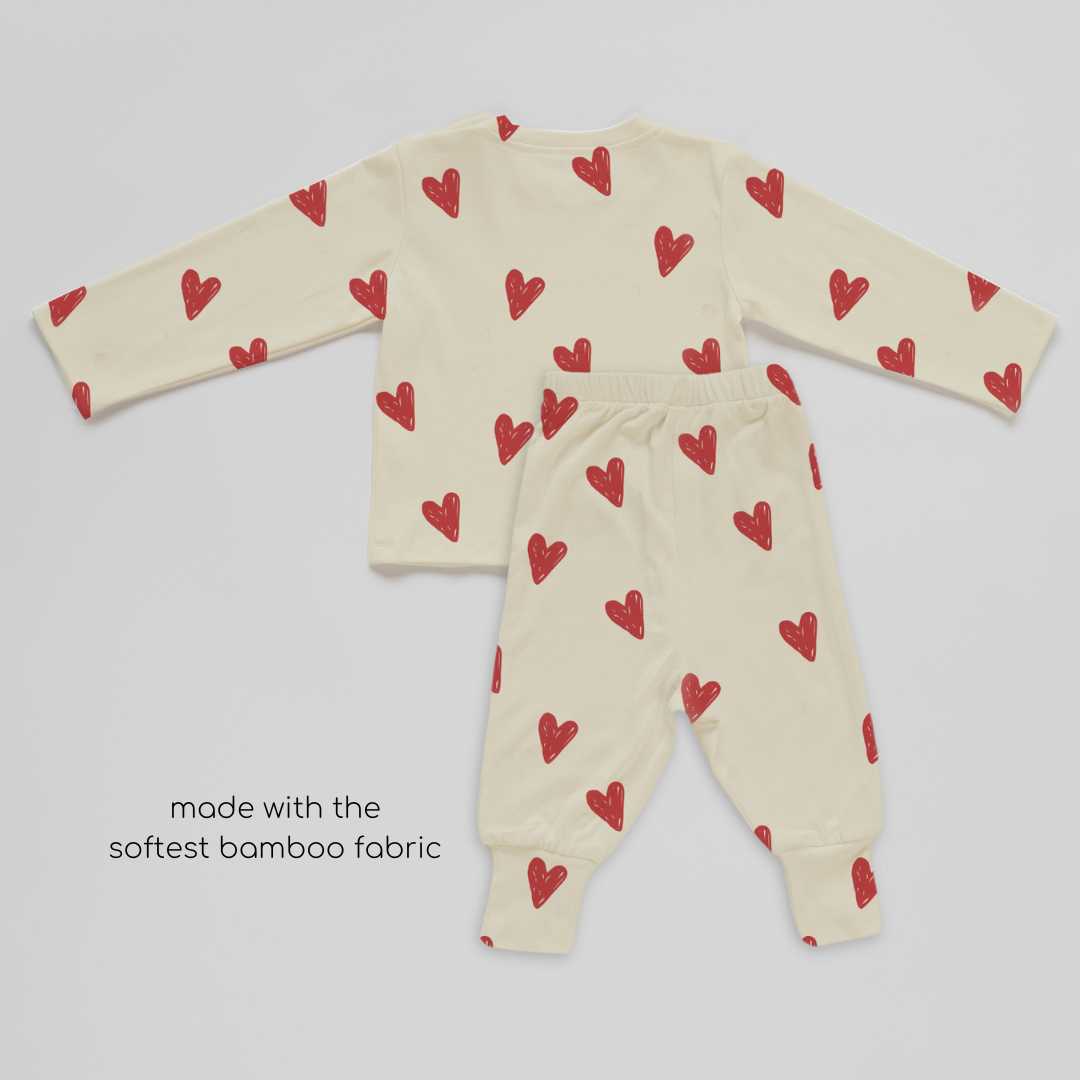 bamboo long sleeve pajama co-ord set