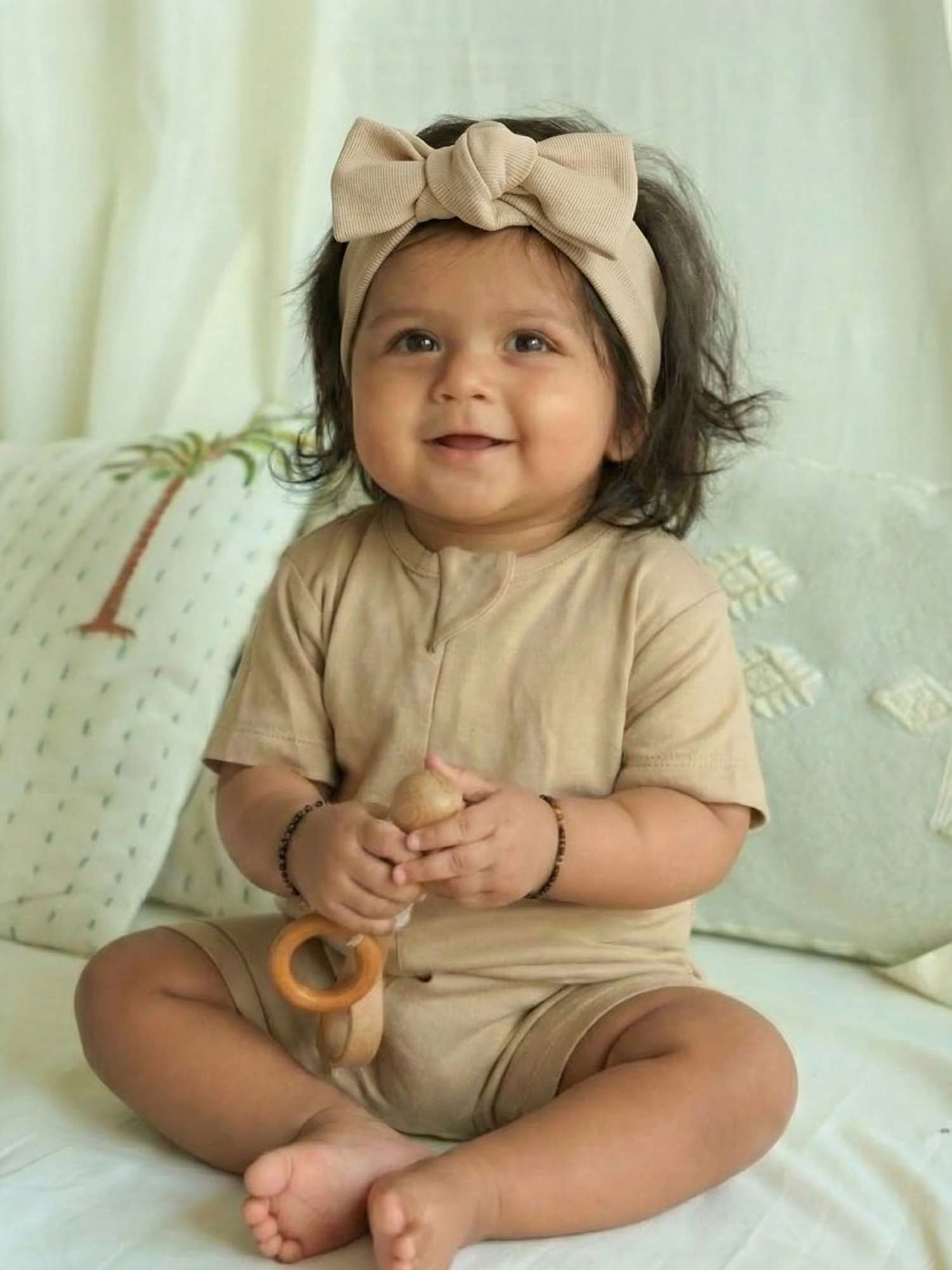 tie-up baby headband