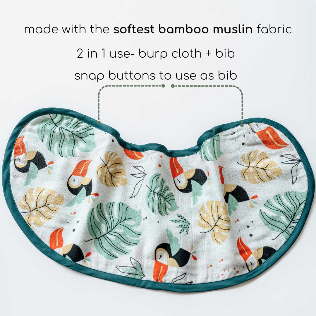 bamboo muslin burp cloth