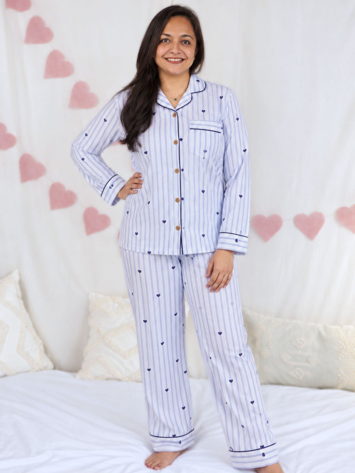 women's bamboo muslin nightsuit
