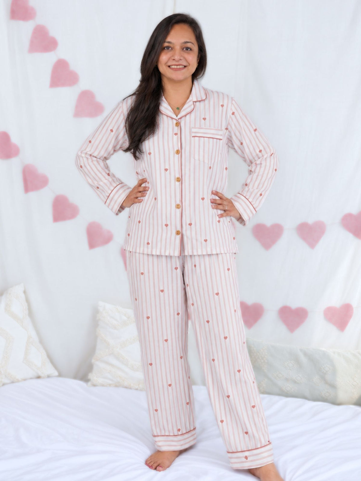 women's bamboo muslin nightsuit