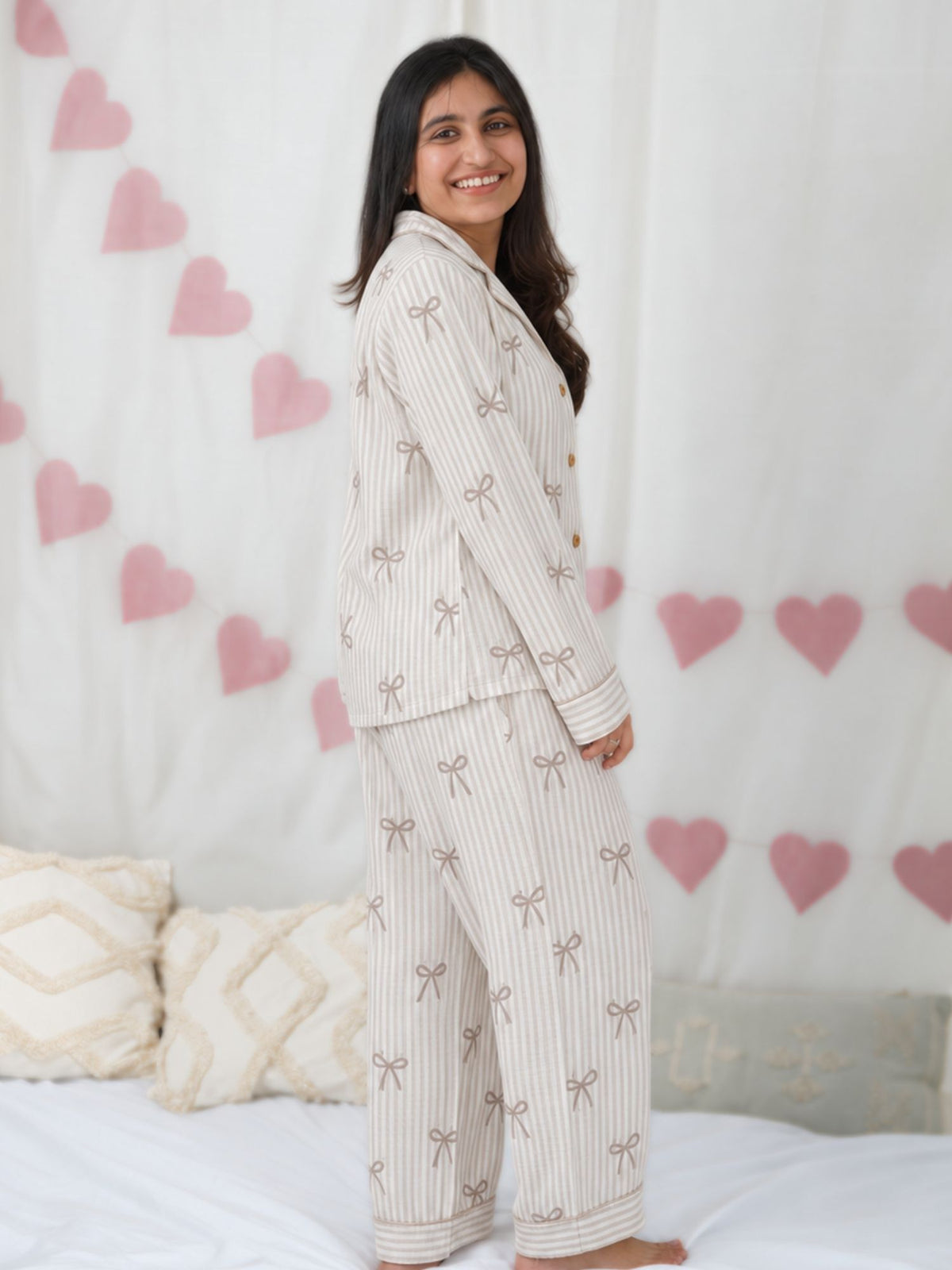 women's bamboo muslin nightsuit