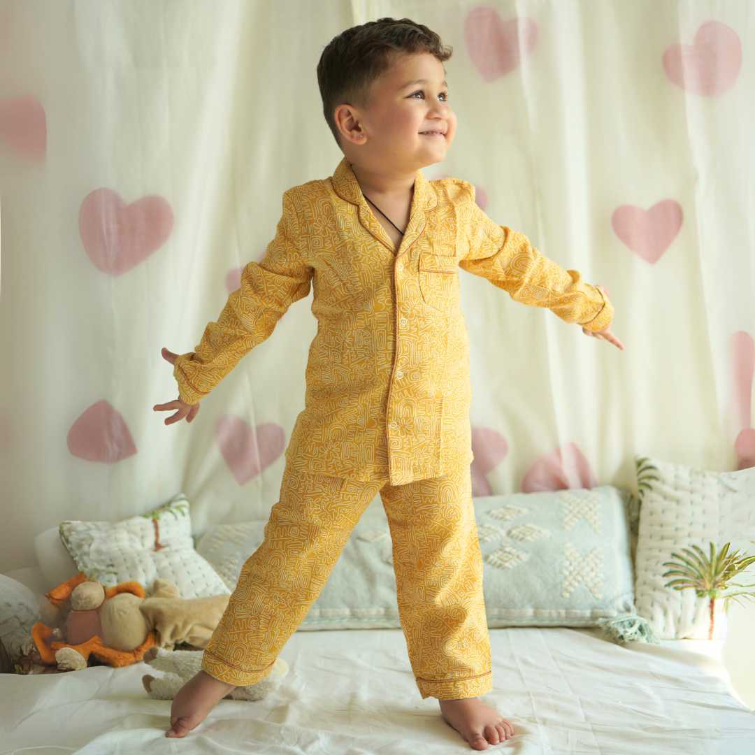 bamboo muslin nightsuit set