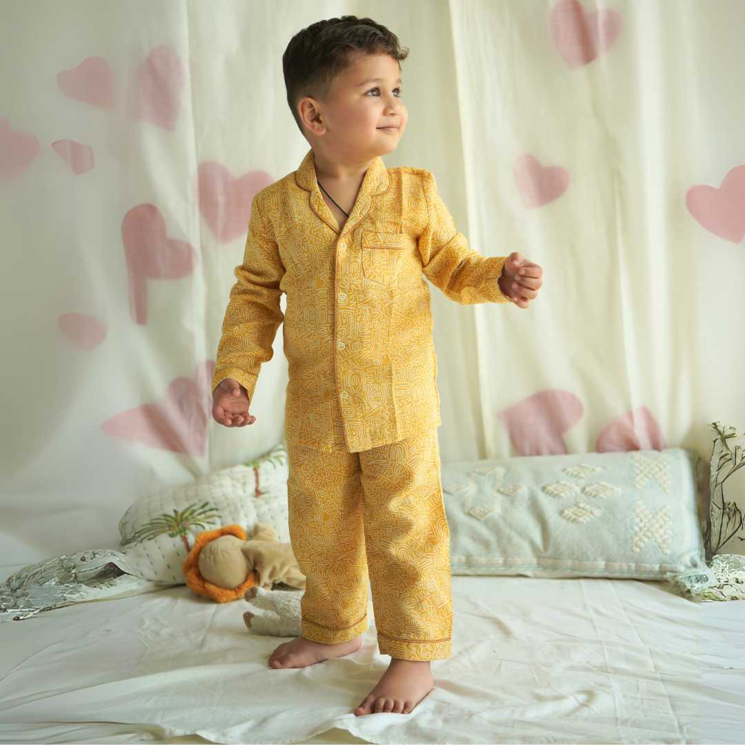 bamboo muslin nightsuit set